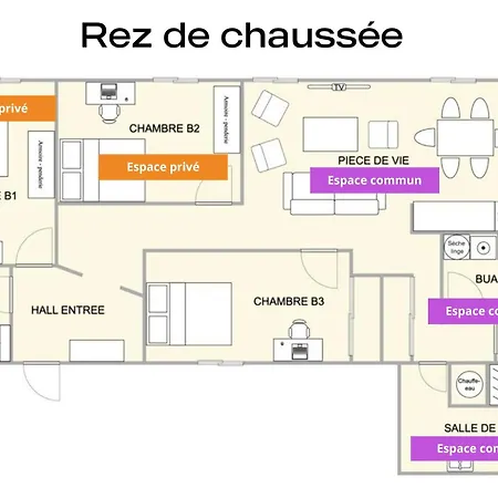 Coeur De #b1 - Privee Dans Partagee - Proche Commerces Et Transports 숄레